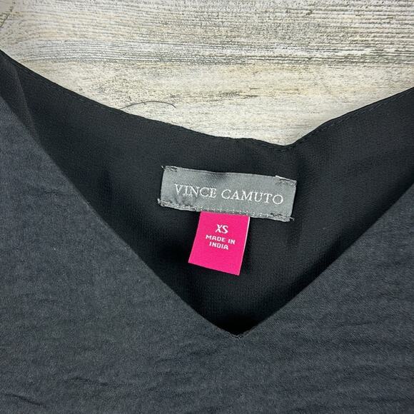 Vince Camuto Women’s XS Black Off-the-Shoulder Long Sleeve Blouse NEW - Picture 3 of 5